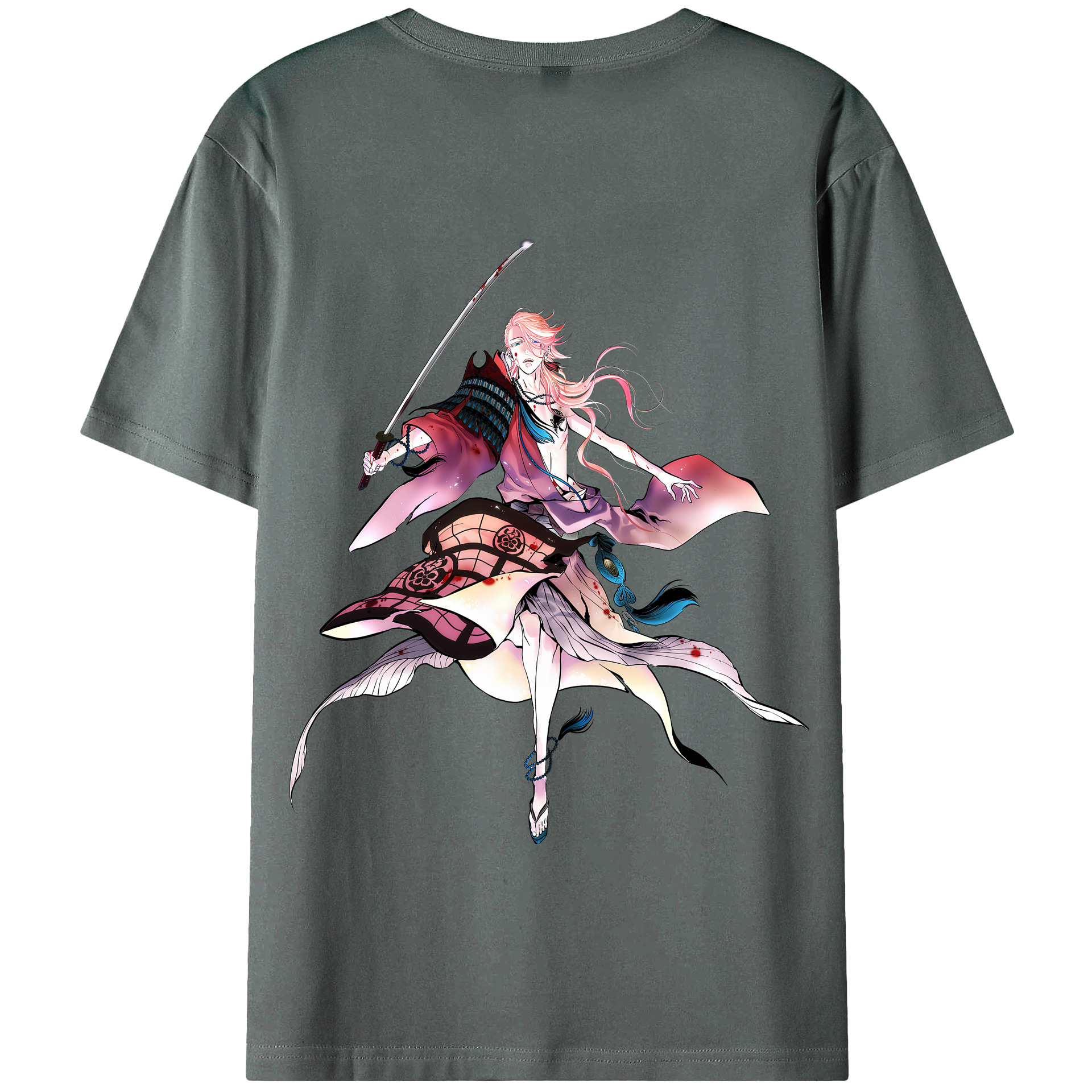 （画像用） 刀剣乱舞 Touken Ranbu 綿100％半袖Tシャツ（背面プリント）